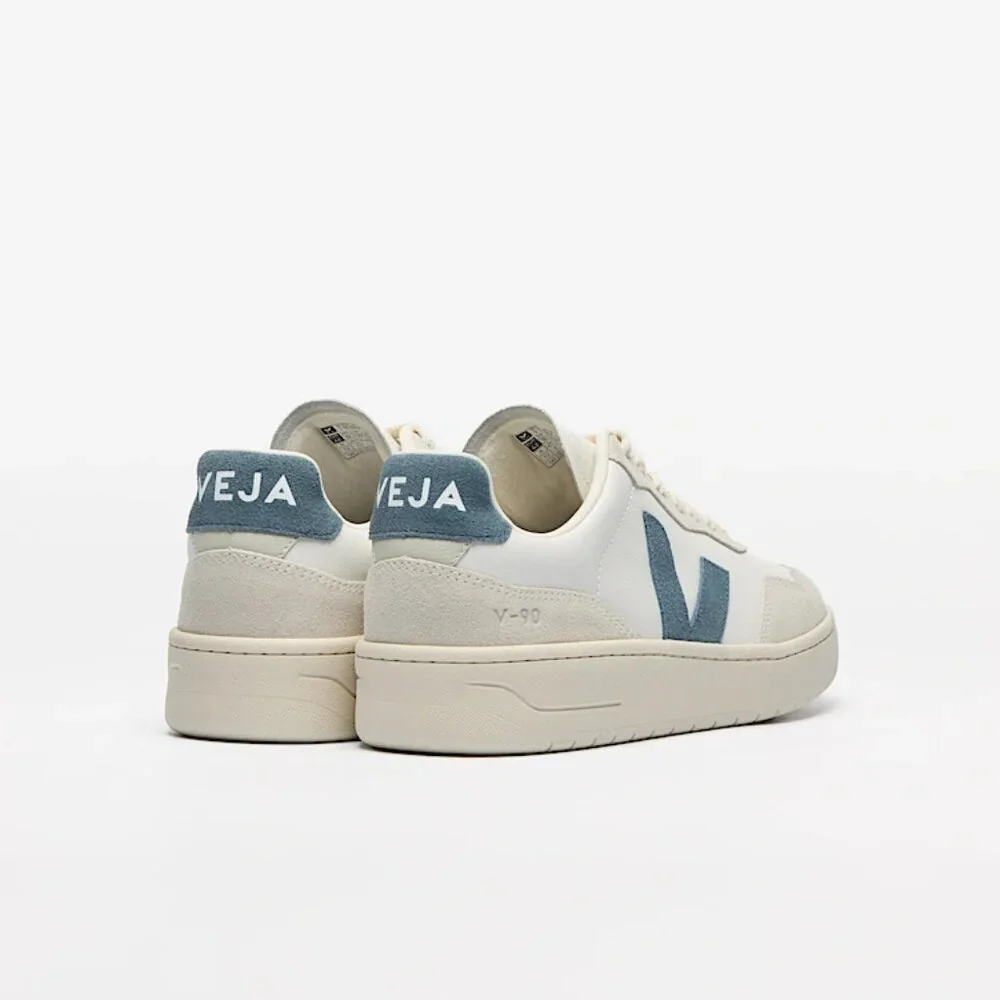 Veja Mixed Leather Low Top Size 6 Green White